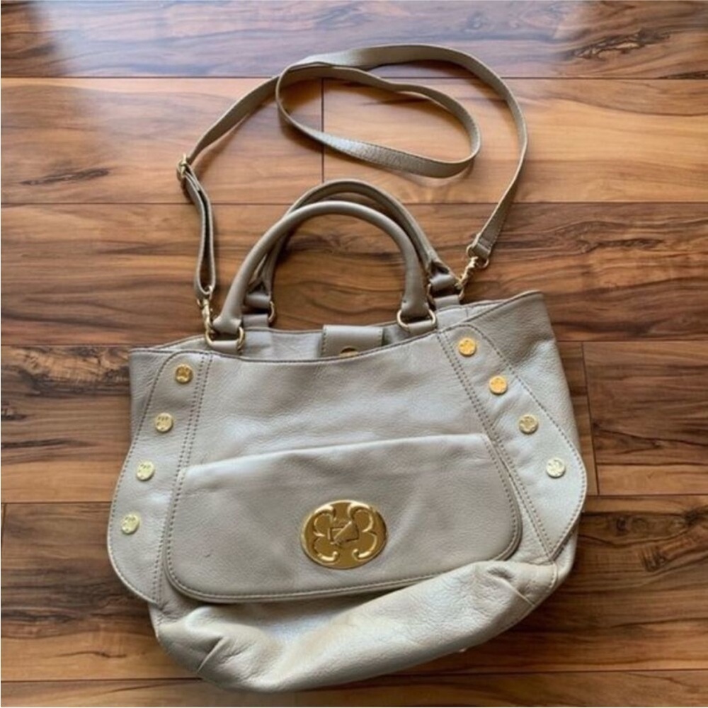 Emma Fox leather satchel shoulder bag